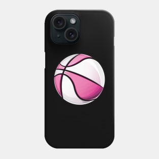 Basketball pink white Phone Case