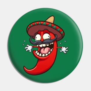 Crazy Mexican chili pepper Pin