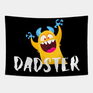 Fathers Day Dadster Silly Monster Papa Daddy Tapestry