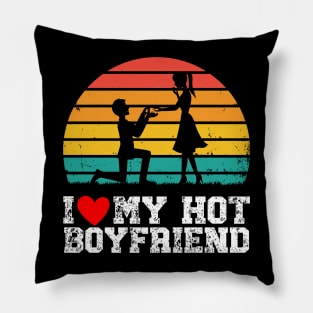 Vintage I Like My Hot Boyfriend I Heart My Boyfriend Pillow