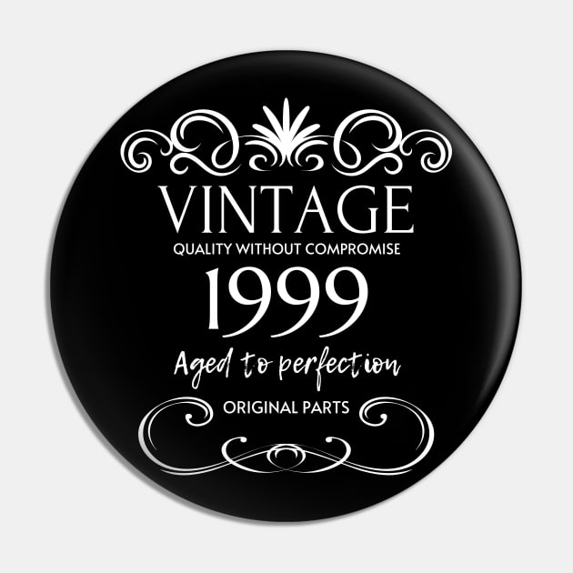 Vintage 1999 - Birthday Gift For Men Pin by Fluen