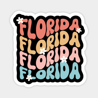 Retro Vintage I Love Florida USA State Magnet