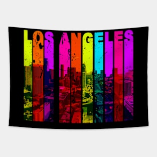 Los Angeles Nights Retro Tapestry