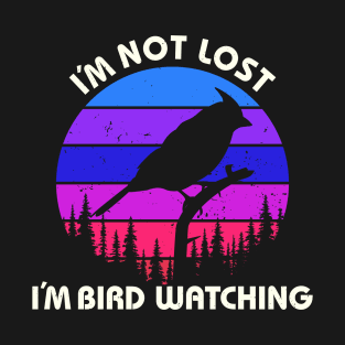 Retro Birds Watching Ornithology T-Shirt