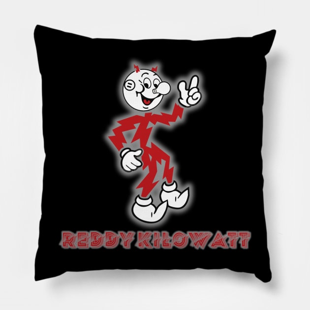 Reddy Kilowatt Retro Pillow by RetroZest