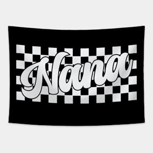 Nana Retro Checkered Grandma Tapestry