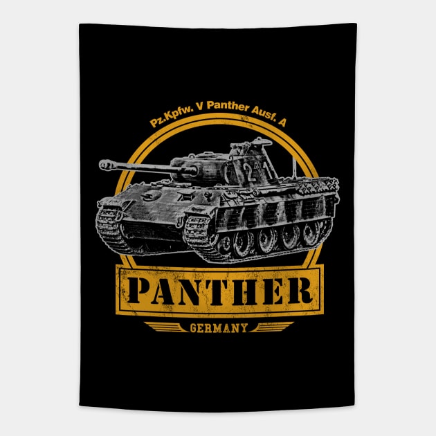 Panther Tank Tapestry by rycotokyo81