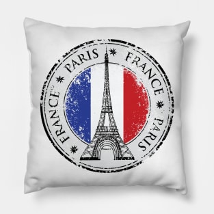 Paris Travel Sticker, France Pillow