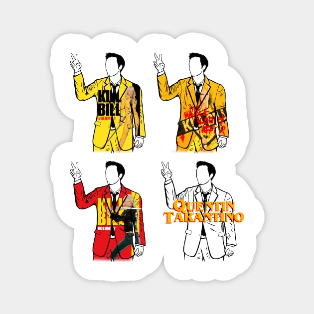 Quentin Tarintino (Kill Bill vol 1 and 2) Portrait Magnet by Youre-So-Punny