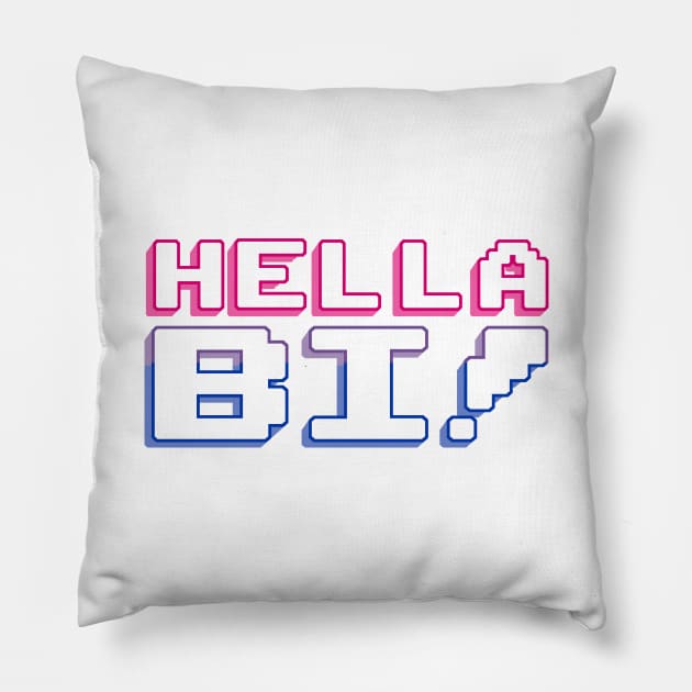 hella bi! Pillow by ohnoballoons