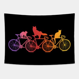 Cat Tandem Bike Tapestry