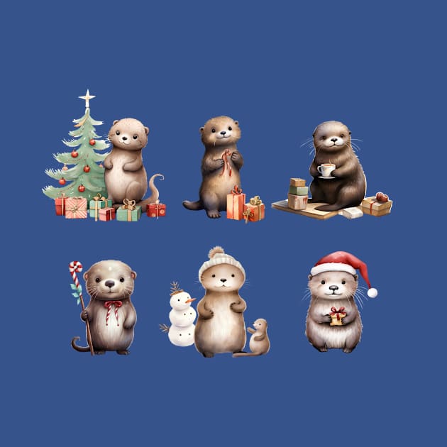 Christmas Otter by RefinedApparelLTD