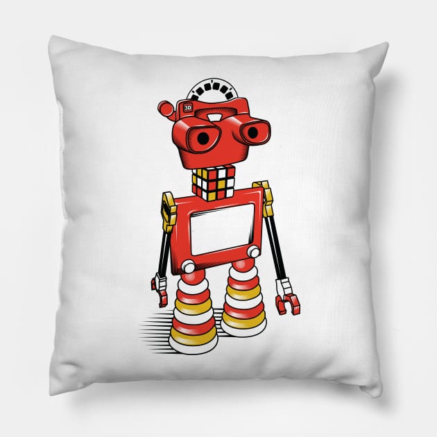 ViewBot 3000 Pillow by zomboy