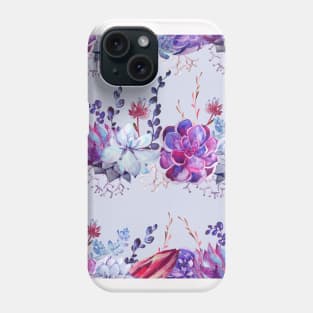 Succulent Neck Gator Purple Succulents Phone Case