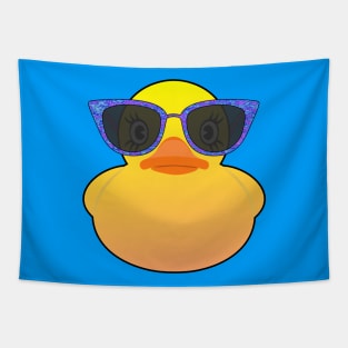 Rubber Duck with sunglasses Tapestry