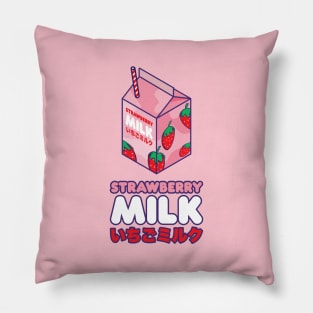 Kawaii Strawberry Milk Pillow