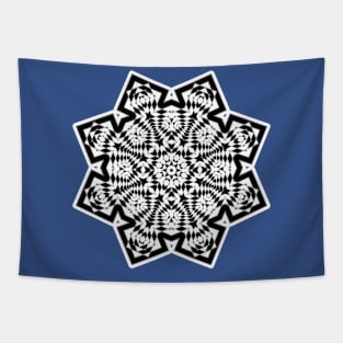 Snowflake Motif Tapestry