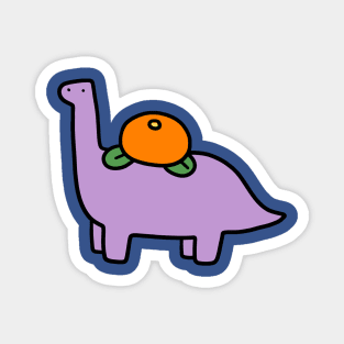 Orange Fruit Brontosaurus Magnet