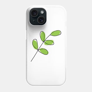 leaf art drawing Phone Case