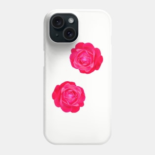 Two pink roses Phone Case