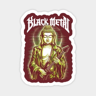 Buddha of Black Metal: Awaken the Spirits with Guitar Shred! Magnet