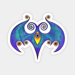 Psychedelic Butterfly Magnet