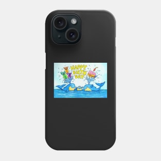 Happy Birthday Whales Phone Case