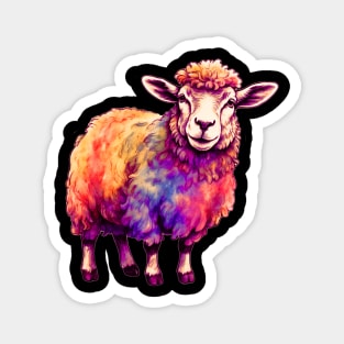 Psychedelic Sheep Magnet