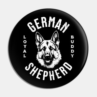 German Shepherd Loyal Friend Pin