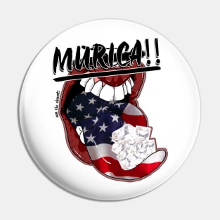 OTE Murica diamond mouth"No Out" Pin