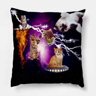 Cats In Space Pillow