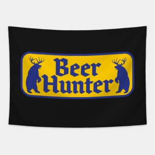 Beer Hunter Yellow-Blue Tapestry