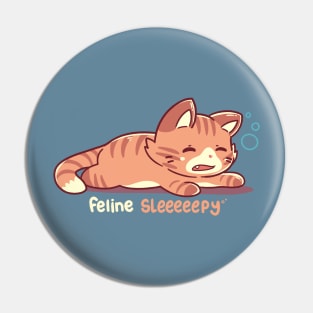 Feline Sleepy Pin