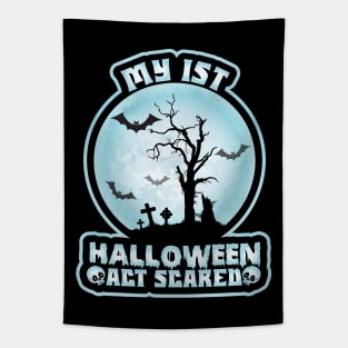 Kids My 1st Halloween Act Scared Costume Tapestry