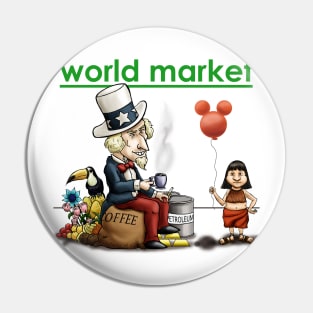 World market Pin