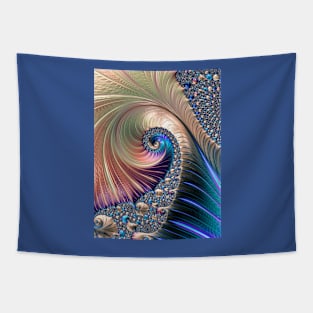 "Fractal Swirl" Tapestry