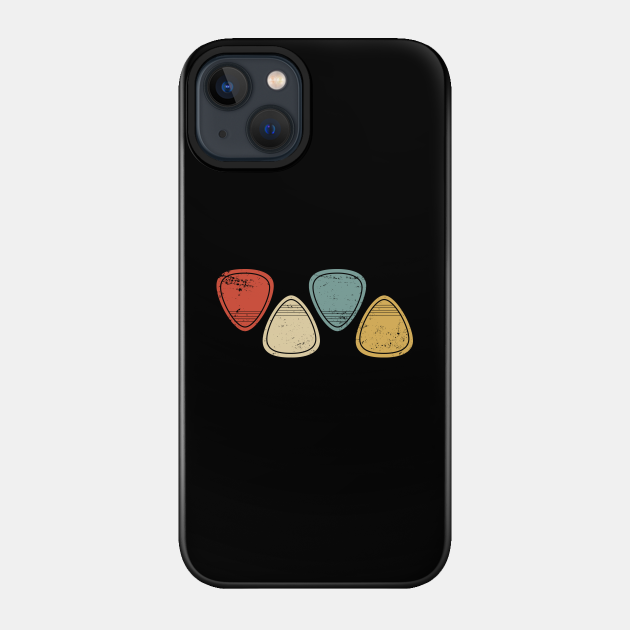 Retro Guitar Pick - Guitar - Phone Case