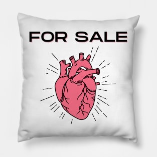 Heart for sale Pillow