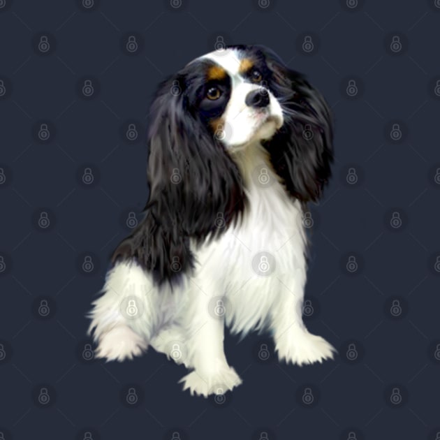 Tri Color Cavalier King Charles Spaniel - Just the Dog by Dogs Galore and More