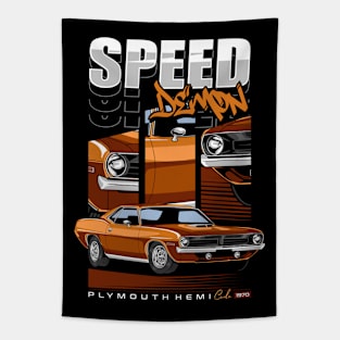 Retro 1970 Hemi Cuda Tapestry