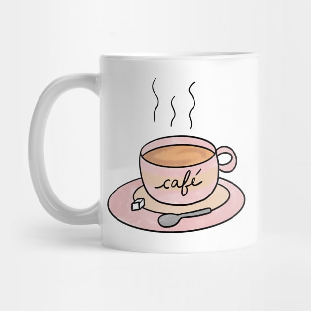 Coffee Cup Cute Coffee Dates Pretty Pink Coffee Cup Cute Coffee Lover Gift  Steaming Cup of Coffee Cappuccino Espresso Latte Macchiato Mocha Cute