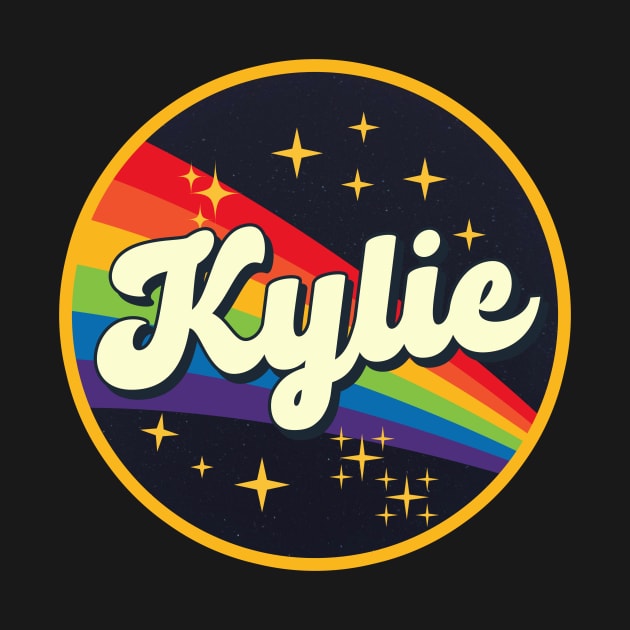 Kylie // Rainbow In Space Vintage Style by LMW Art