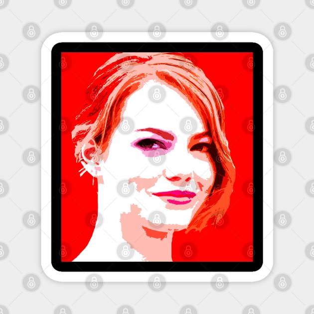 emma stone Magnet by oryan80