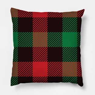 scotish red green pattern Pillow