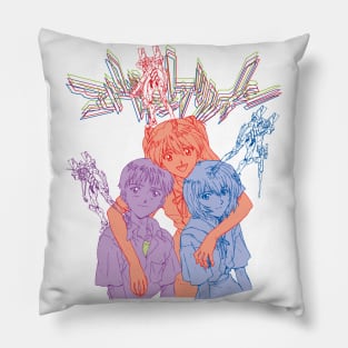 Shinji and friends EVA 01 02 00 Pillow