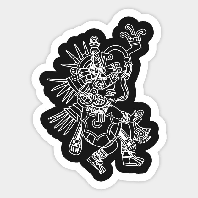 Aztec Quetzalcoatl Drawing Aztec Sticker Teepublic
