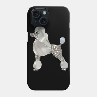 Luxury Pearl and Abalone Poodle Phone Case