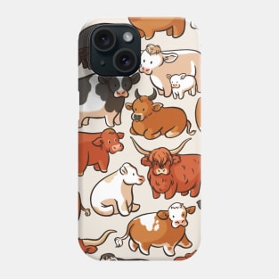 How Now Brown Cows Phone Case