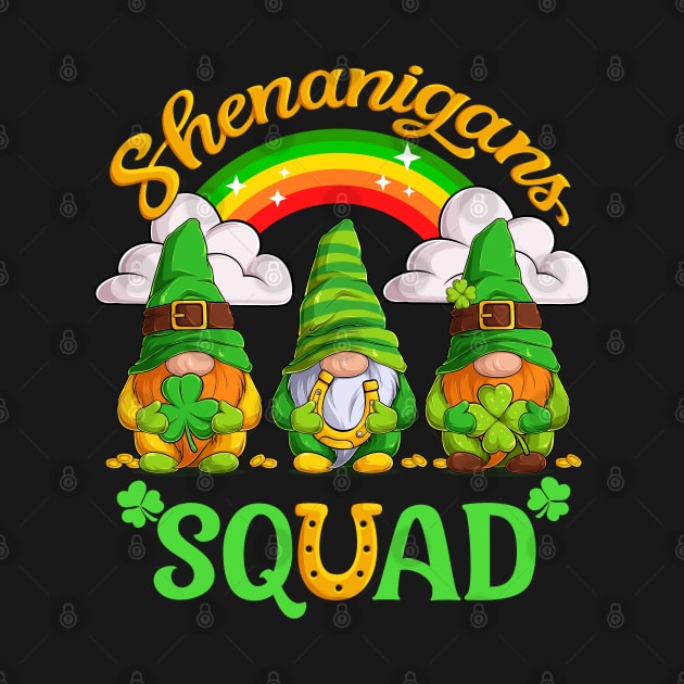 Shenanigans Squad Gnomes Shamrock Happy St Patrick's Day by DenverSlade