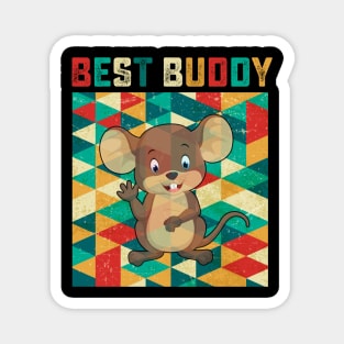 Best Buddy Mouse Magnet